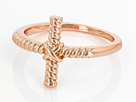 Copper Cross Ring