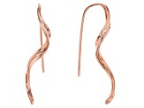Twisted Copper Drop Earrings