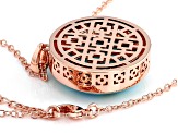 Copper Turquoise Pendant With Chain
