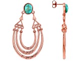Turquoise Copper Earrings