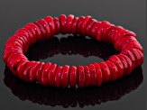 Red Coral Stretch Bracelet