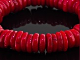 Red Coral Stretch Bracelet