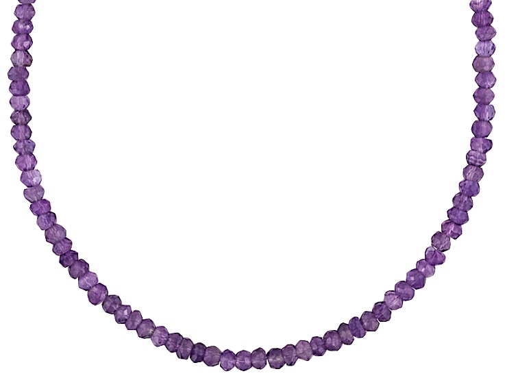 purple bead necklace