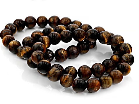 Tiger's Eye Gemstone Bead Endless Necklace - KD Fine Jewelers