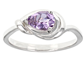Purple Amethyst Sterling Silver Ring 0.57ct