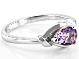 Purple Amethyst Sterling Silver Ring 0.57ct