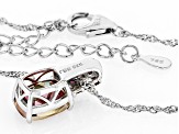 Northern Lights™ Quartz Rhodium Over Sterling Silver Pendant with Chain 2.80ctw