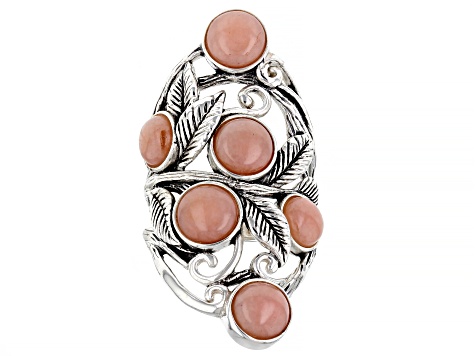 Pink Opal Sterling Silver Ring