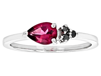 Picture of Magenta Rhodolite Rhodium Over Sterling Silver Ring 0.78ctw