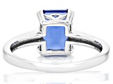 Color Change Fluorite Rhodium Over Sterling Silver Solitaire Ring 2.13ct