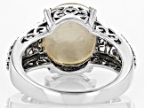 Mother-Of-Pearl Sterling Silver Solitaire Ring