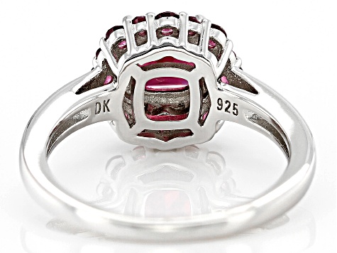 Rhodolite Rhodium Over Sterling Silver Ring 1.59ctw