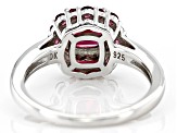 Rhodolite Rhodium Over Sterling Silver Ring 1.59ctw