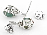 Aquaprase® With Champagne Diamonds Sterling Silver Earrings 0.04ctw