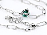 Green Malachite Sterling Silver Necklace