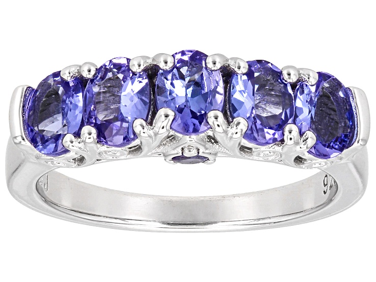 Store 3.50 ctw Tanzanite Ring in Platinum Over Sterling Silver 8.65 Grams Tanzanite Jewelry Tanzanite Gemstone Gift For Her