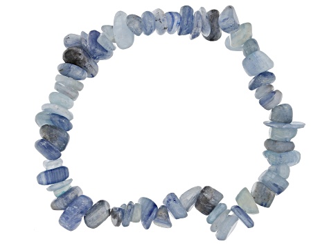 Multi-Color Assorted Gemstone Set of 10 Chip Stretch Bracelets