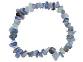 Multi-Color Assorted Gemstone Set of 10 Chip Stretch Bracelets