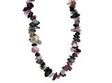 Multi-Color Assorted Gemstone Set of 5 Endless Strand Chip Necklaces