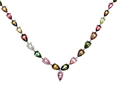 Multi tourmaline store necklace