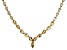 Yellow Citrine Rhodium Over Sterling Silver Necklace 8.46ctw