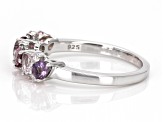 Multicolor Spinel With White Zircon Rhodium Over Sterling Silver Ring