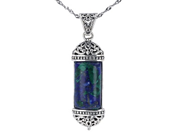 Picture of Lapis Sterling Silver Enhancer With Chain