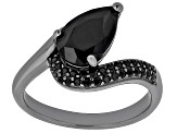 Black Spinel, Black Rhodium Over Sterling Silver Ring 2.16ctw
