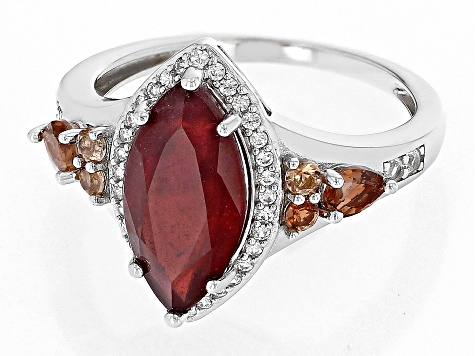 Red Mahaleo® Ruby Rhodium Over Silver Ring 3.45ctw