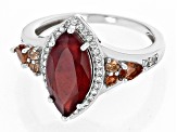 Red Mahaleo® Ruby Rhodium Over Silver Ring 3.45ctw