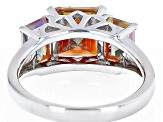 Northern Light Quartz™ Rhodium Over Sterling Silver 3-Stone Ring