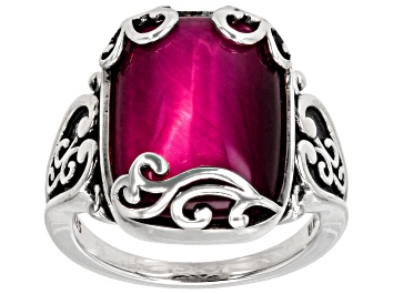 Picture of Pink Tigers Eye Sterling Silver Ring