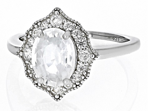 White Zircon Rhodium Over Sterling Silver Ring 2.99ctw