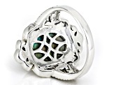 Abalone Shell With Marcasite Sterling Silver Band Ring