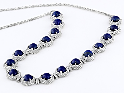 JTV Sterling 2024 Silver and Lapis Necklace