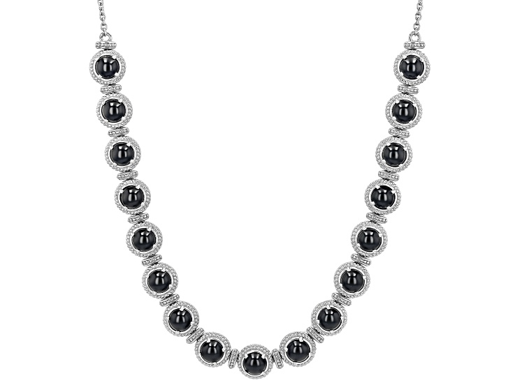 洋書 JEWELLERY ZSF Signed Bib Necklace Antiqued Silver Color 29” Length