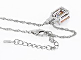 Northern Lights™ Quartz Rhodium Over Sterling Silver Pendant with Chain 3.01ctw