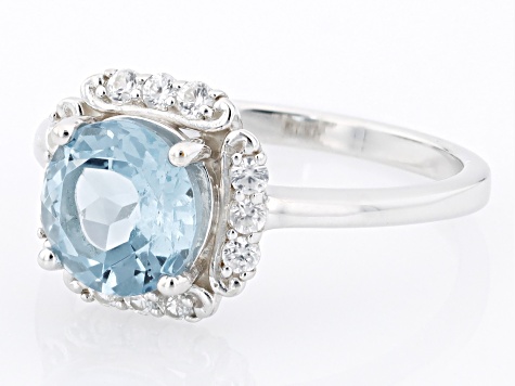 Sky Blue Topaz Rhodium Over Sterling Silver Ring 2.37ctw - CTB179 | JTV.com