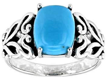Picture of Blue Sleeping Beauty Turquoise Sterling Silver Solitaire Ring