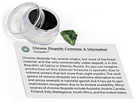 0.85ct Free-form Chrome Diopside Rough