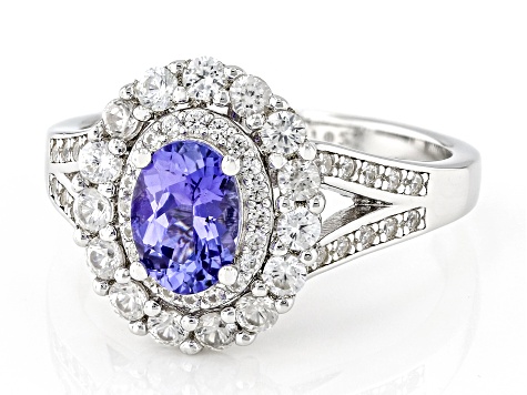 Moissanite Fire and Natural deals Lavender Tanzanite Ring! Charles Winston JTV Size 7