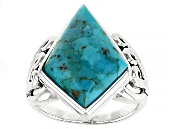 Picture of Blue Turquoise Sterling Silver Ring