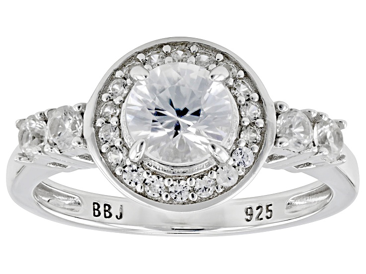 White Zircon Rhodium Over Sterling Silver Ring 1.63ctw