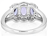 Tanzanite Rhodium Over Sterling Silver Ring 1.79ctw