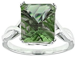 Color Change Zandrite(R) Rhodium Over Sterling Silver Ring 4.61ct
