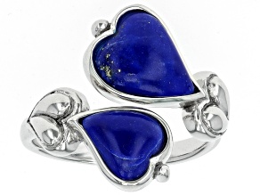 Lapis Lazuli Sterling Silver Bypass Ring