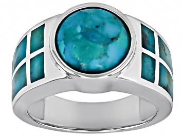 Picture of Blue Composite Turquoise Sterling Silver Ring