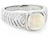 Multicolor Ethiopian Opal Sterling Silver Solitaire Ring 1.43ct