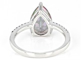 Green Mystic Fire® Topaz Rhodium Over Sterling Silver Ring 3.15ctw