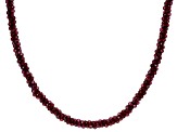 Raspberry Rhodolite Rhodium Over Sterling Silver Necklace